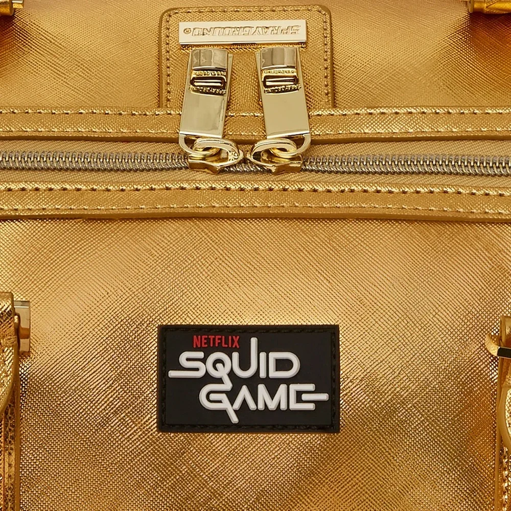 Sprayground Squid Game Collab Piggy Bank Duffle
